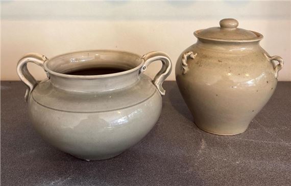 Pots, One with Lid by Glenda Hoy