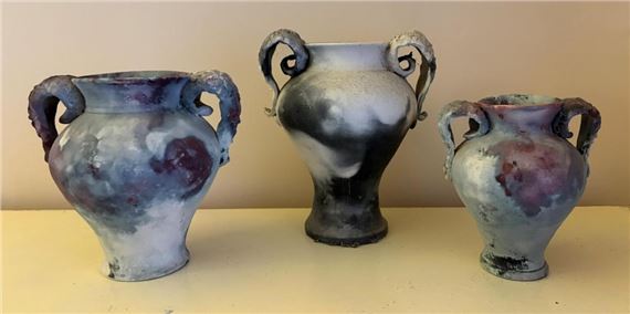 Twin Handle Urns by Glenda Hoy