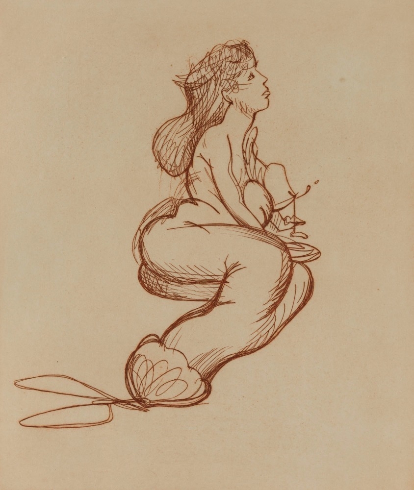 Artwork by Joe Furlonger, untitled reclining female figure, Made of Lithograph
