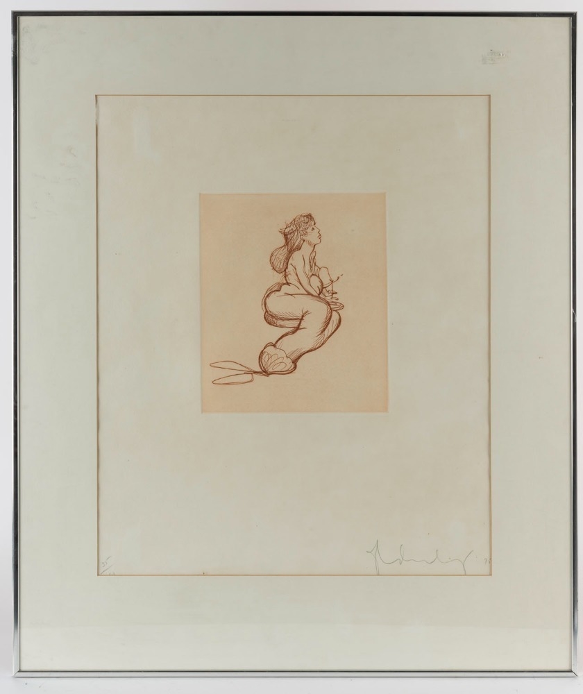 Artwork by Joe Furlonger, untitled reclining female figure, Made of Lithograph