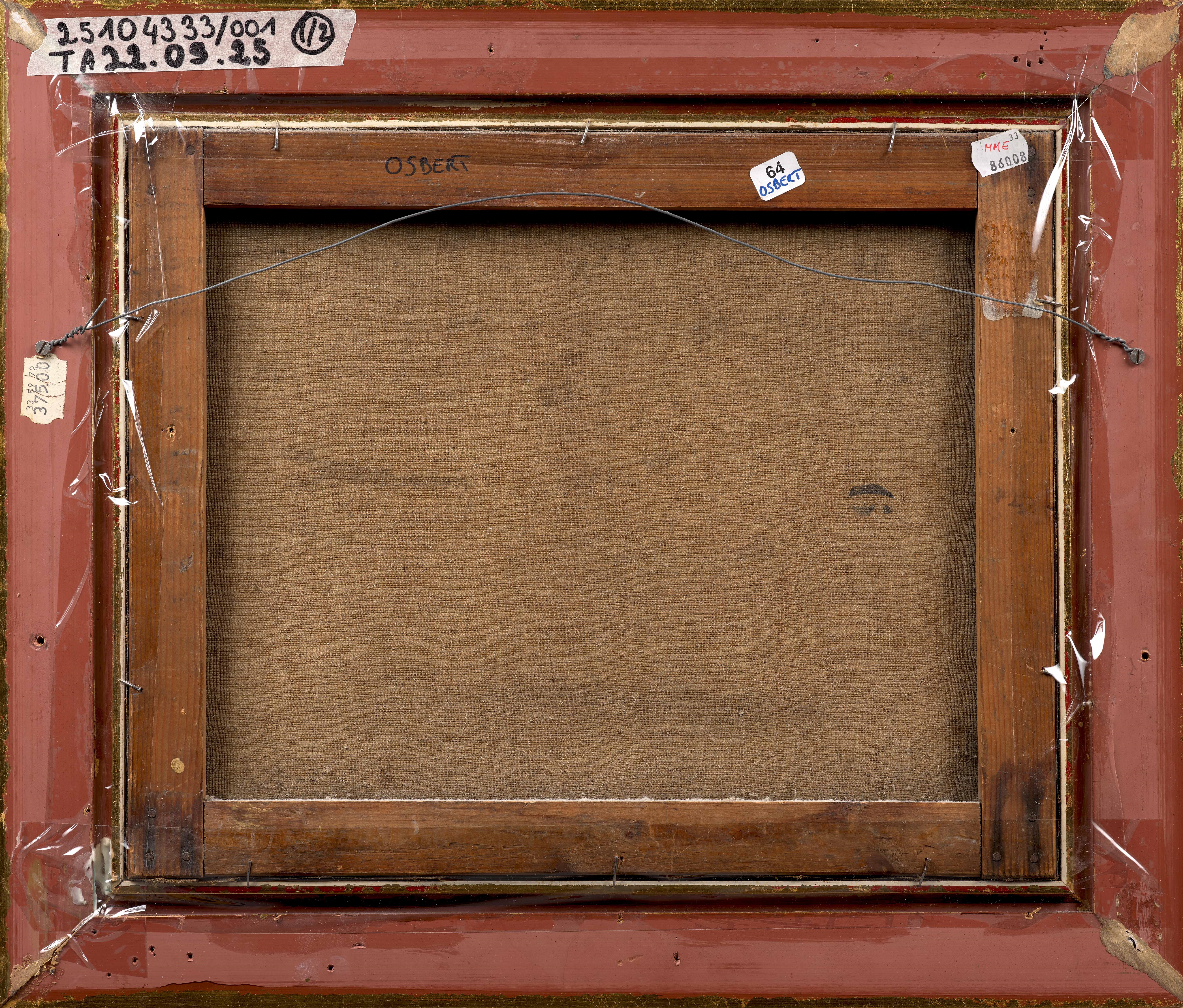 Artwork by Alphonse Osbert, Barque sur un rivage, Made of oil on canvas