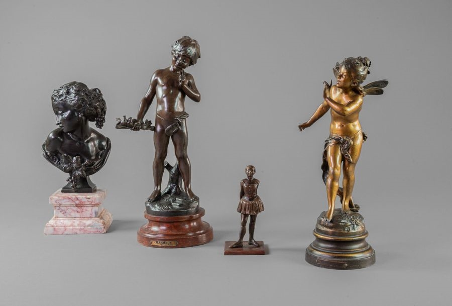 Artwork by Edgar Degas, La petite danseuse de quatorze ans, Made of Bronze