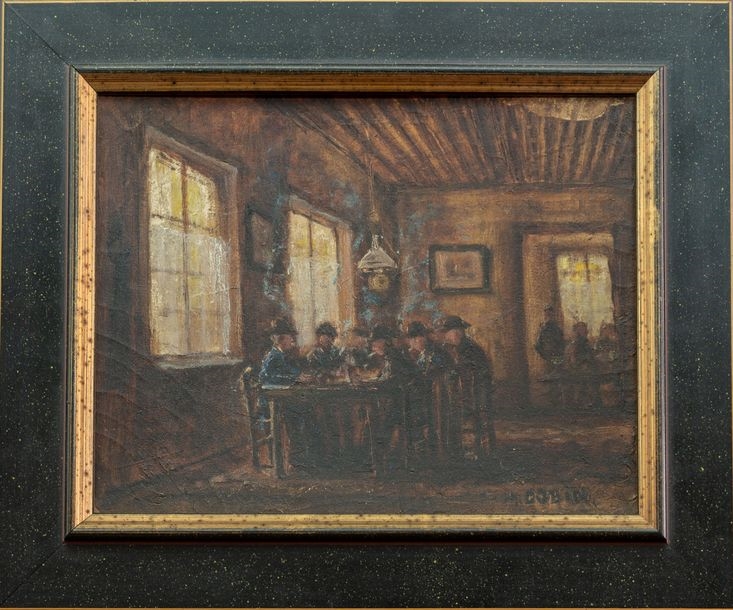 Marcel Gobin | Interior of a café | MutualArt