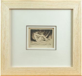 Seated Nude with Arms Resting on Legs - Lajos Szántó‏