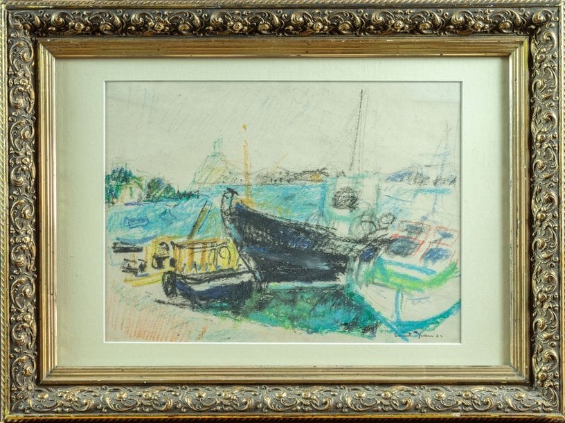 Artwork by Marcel Saint-Jean, Seaside, Made of Pastel