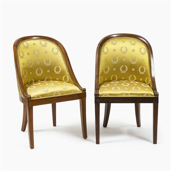 A pair of fauteuils en gondole - Francois-Honore-Georges Jacob-Desmalter