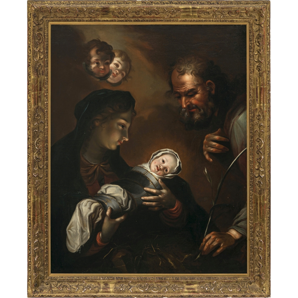 Artwork by Bartholomeus Spranger, Rest on the Flight into Egypt, Made of Oil On Canvas