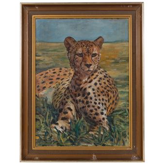 study of a cheetah in natural habitat - Joan Berry
