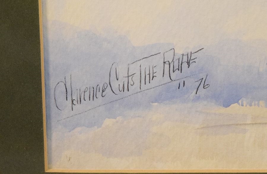 Artwork by Clarence Basil Cuts-the-rope, Cuts the Rope, Made of Water Color