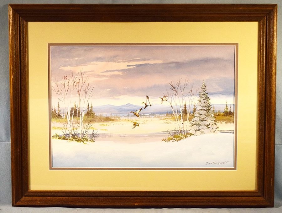 Artwork by Clarence Basil Cuts-the-rope, Cuts the Rope, Made of Water Color