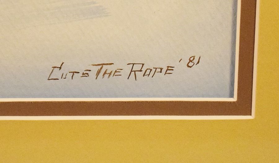 Artwork by Clarence Basil Cuts-the-rope, Cuts the Rope, Made of Water Color