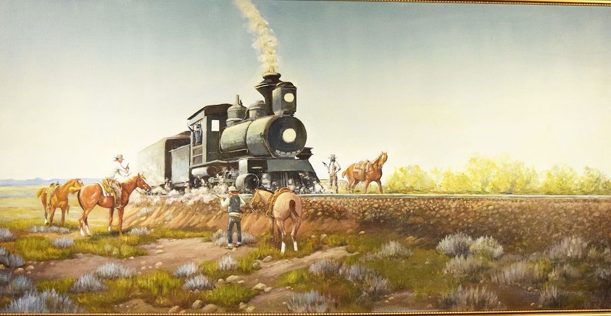 Artwork by Clarence Basil Cuts-the-rope, Cuts the Rope, Made of Oil On Canvas