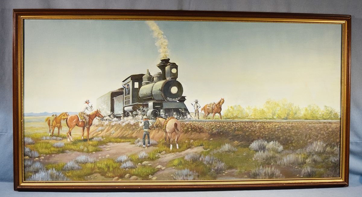 Artwork by Clarence Basil Cuts-the-rope, Cuts the Rope, Made of Oil On Canvas