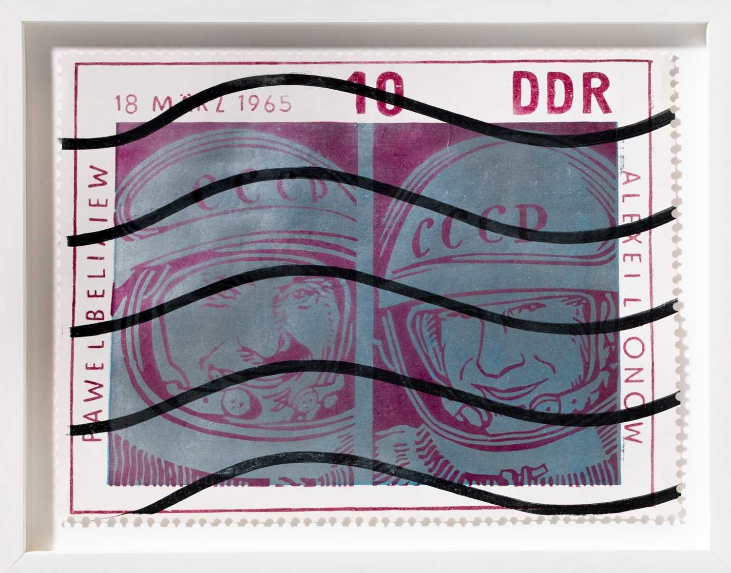 Artwork by Klaus Peter Brehmer, Untitled, Made of Farblinolschnitt Auf Karton