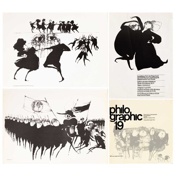 Mappenwerk mit 9 Lithografien auf Papier - Gertrude Degenhardt