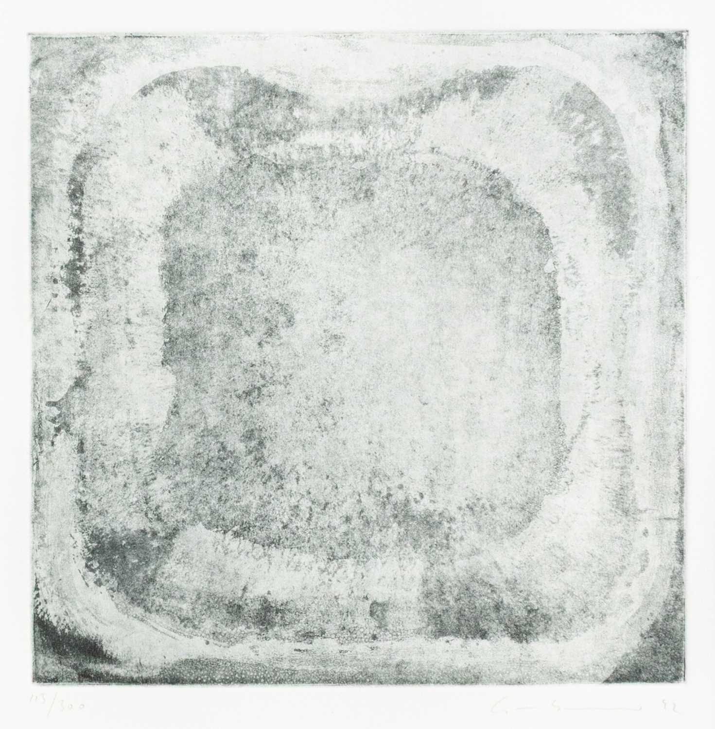 Artwork by Gotthard Graubner, Ohne Titel (Kissen, Made of Aquatinta-Radierung Auf Velin