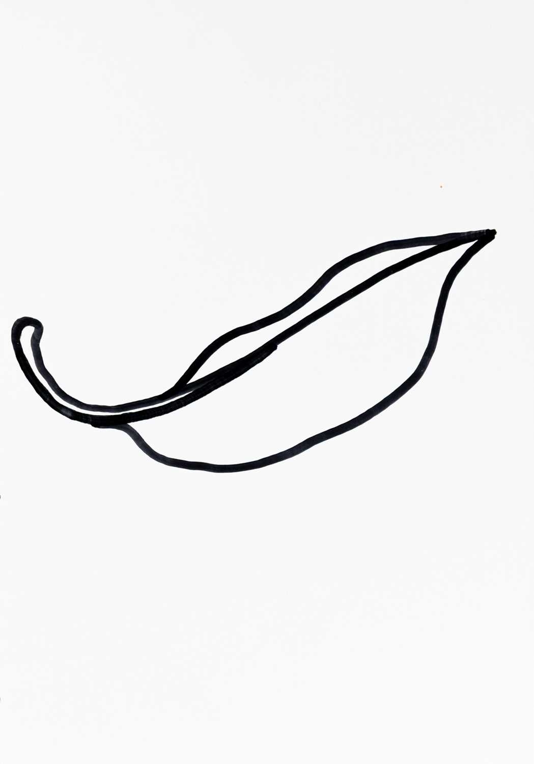 Artwork by Ulrich Meister, Untitled, Made of Edding Auf Pressholzplatte