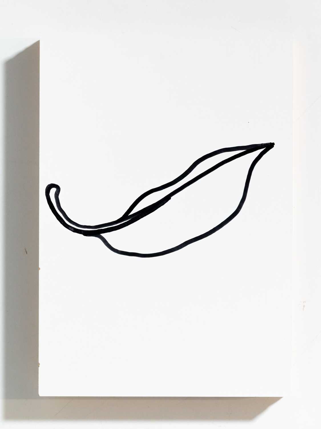 Artwork by Ulrich Meister, Untitled, Made of Edding Auf Pressholzplatte