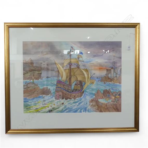 SAIL ON OH MIGHTY SHIP of STATE - Julia Forbes