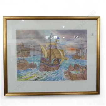 SAIL ON OH MIGHTY SHIP of STATE - Julia Forbes