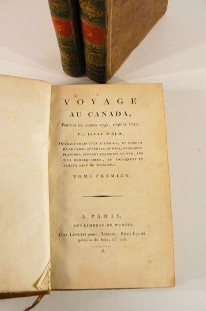 Artwork by Isaac Weld, Voyage au Canada, dans les années 1795, 1796 et 1797