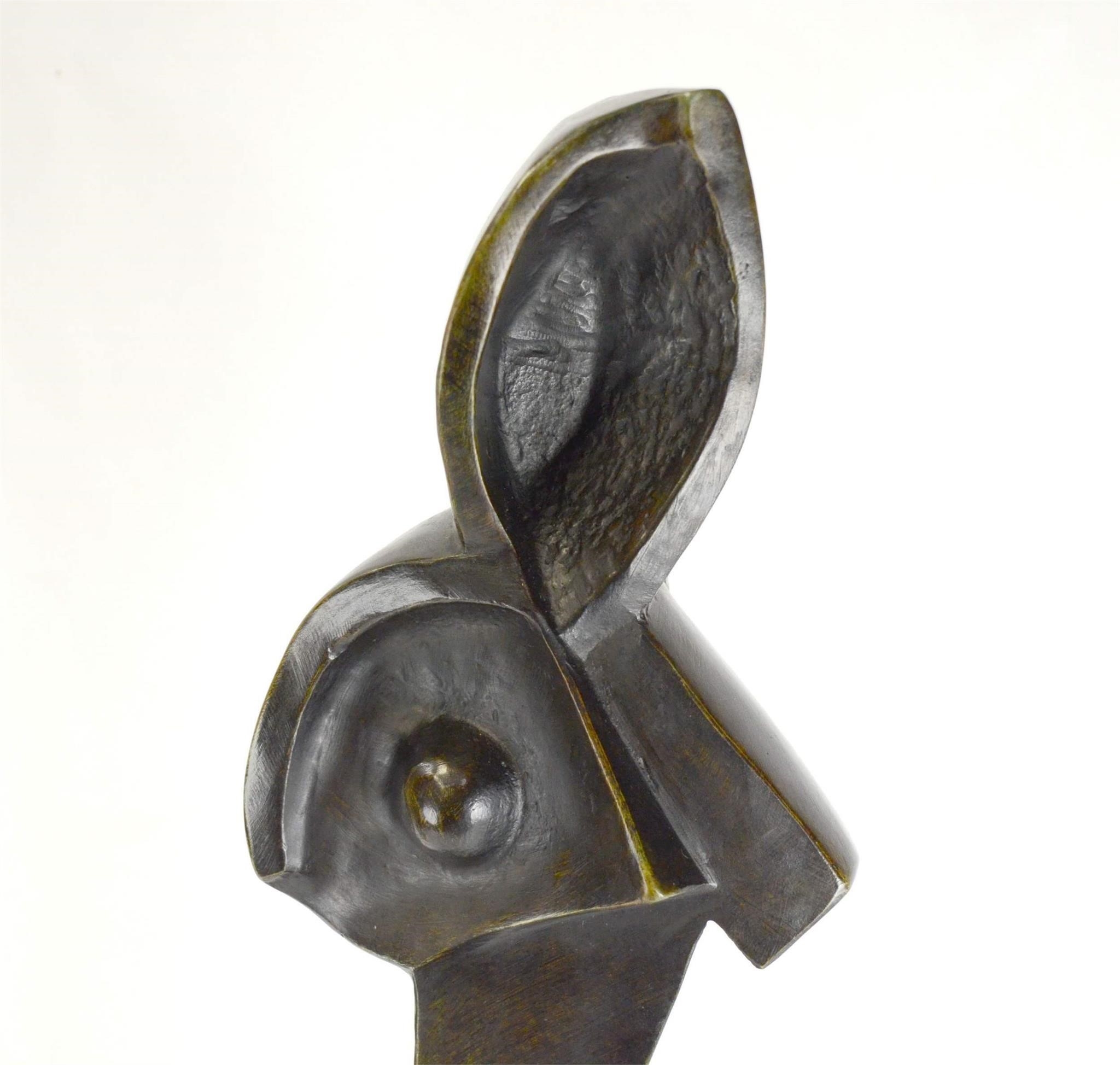 Artwork by Alexander Archipenko, Archipenko Bronze Sculpture of Lady, Made of bronze