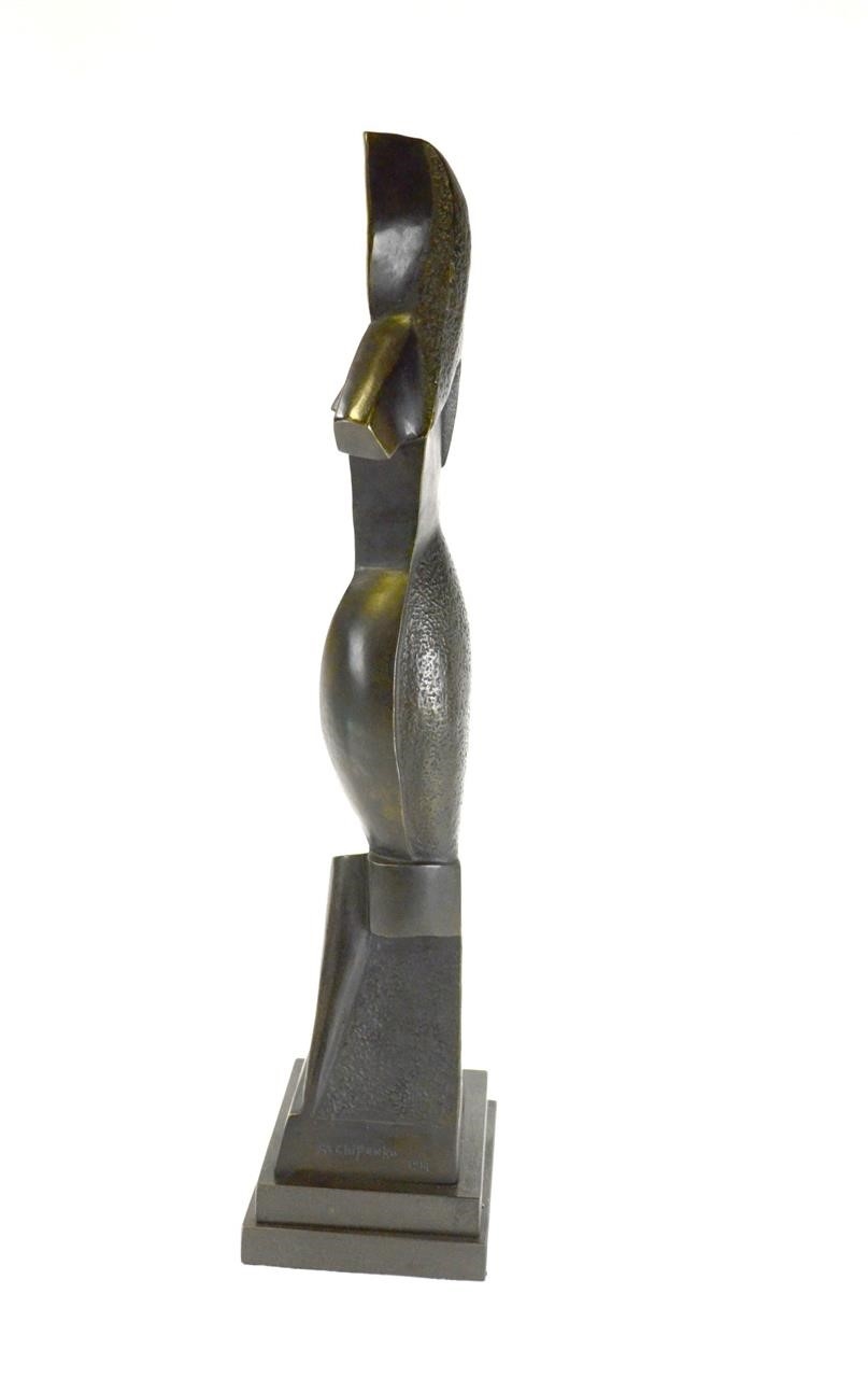 Artwork by Alexander Archipenko, Archipenko Bronze Sculpture of Lady, Made of bronze