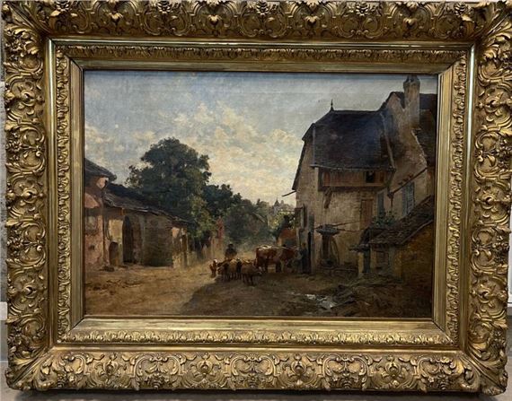 Return to the farm by Charles-Emile Dameron