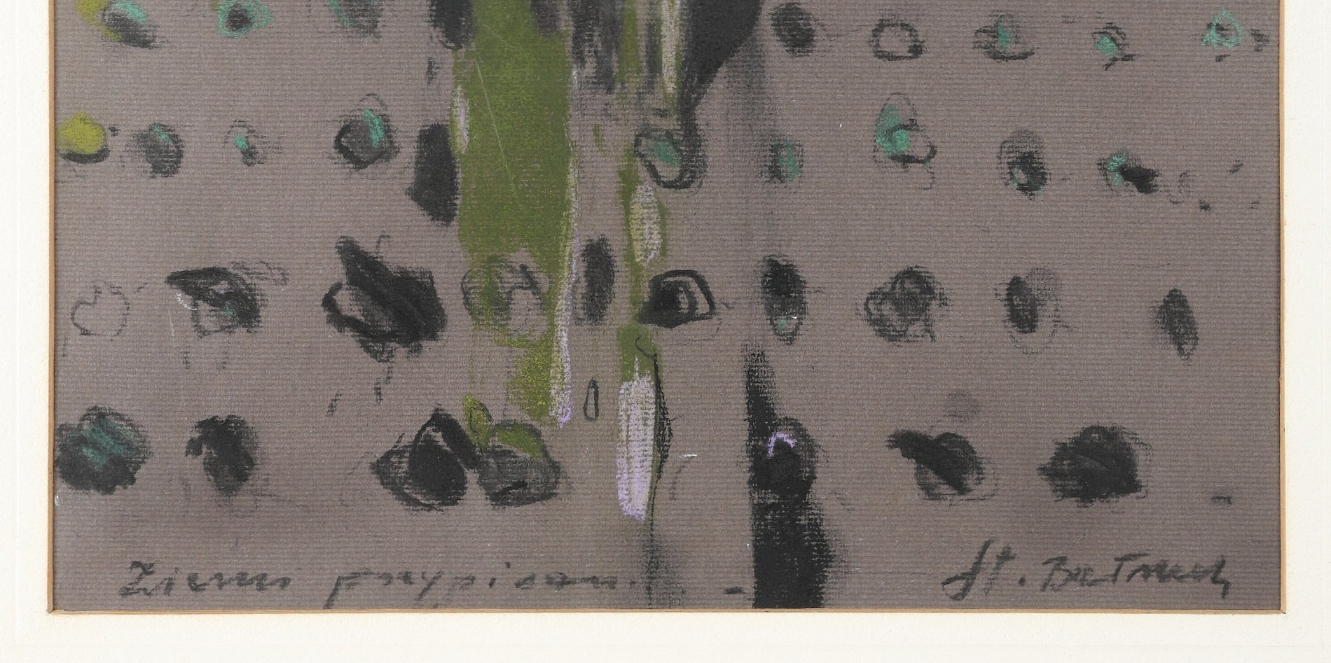 Artwork by Stanisław Batruch, Ziemi przypisani, Made of pastel, papier