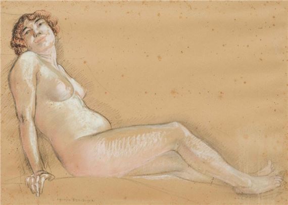 Etude de nu pour une ménade du panneau "l'Orchestique grecque" du théâtre des Champs-Elysées by Maurice Denis, 1912