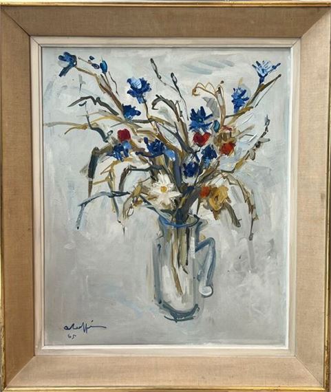 Raffin Andre | Vase de fleurs (1965) | Artwork performance at auction ...