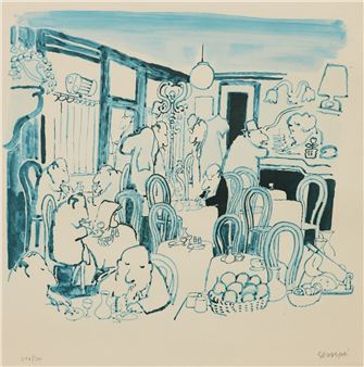 Jean-Jacques Sempé | Im Café | MutualArt