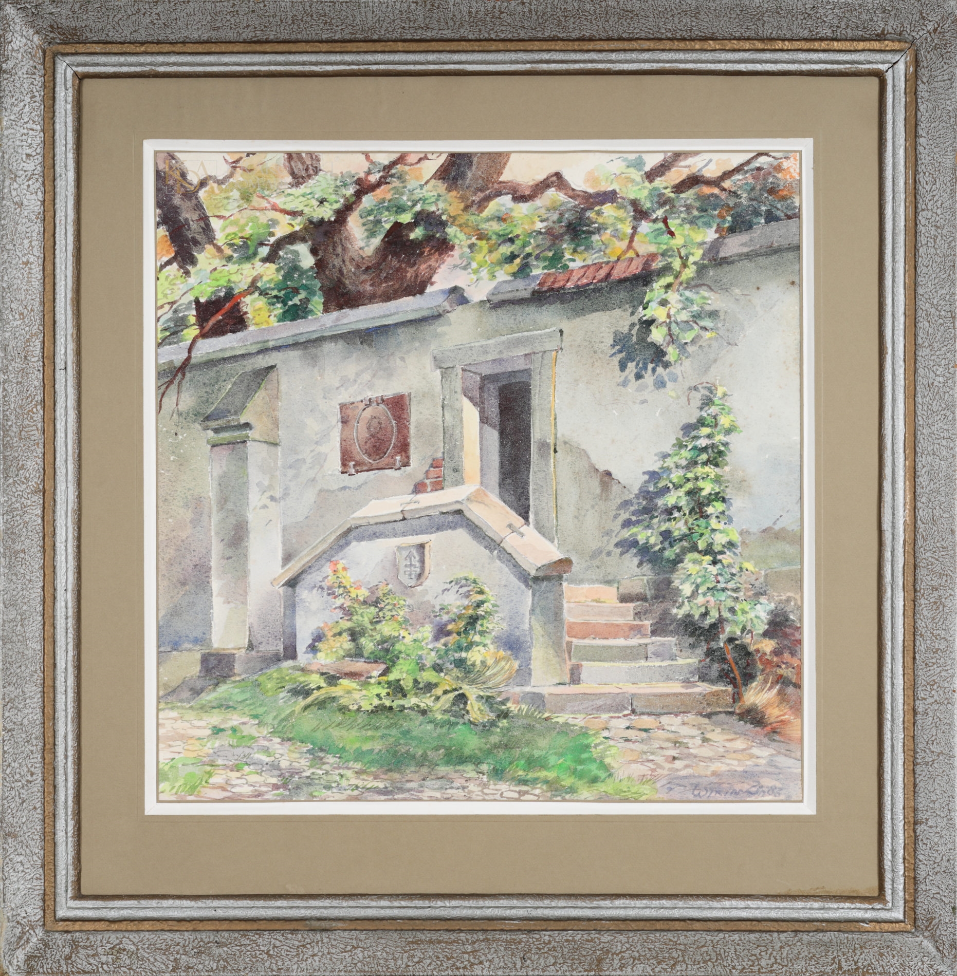 Wiktor Zin | Stary mur z herbami szlacheckimi (1983) | MutualArt