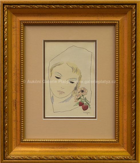 Dívka s jahůdkami by Toyen
