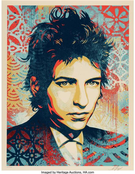 A Hard Rain's A-Gonna Fall by Shepard Fairey, 2025