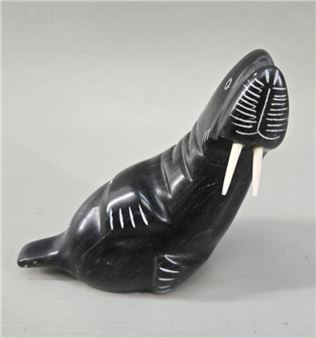 Inuit Walrus Soap Stone Sculpture - Ross Parkinson