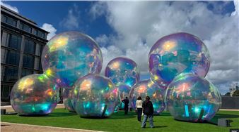 Iridescent Bubble Artwork Opens in St Helier