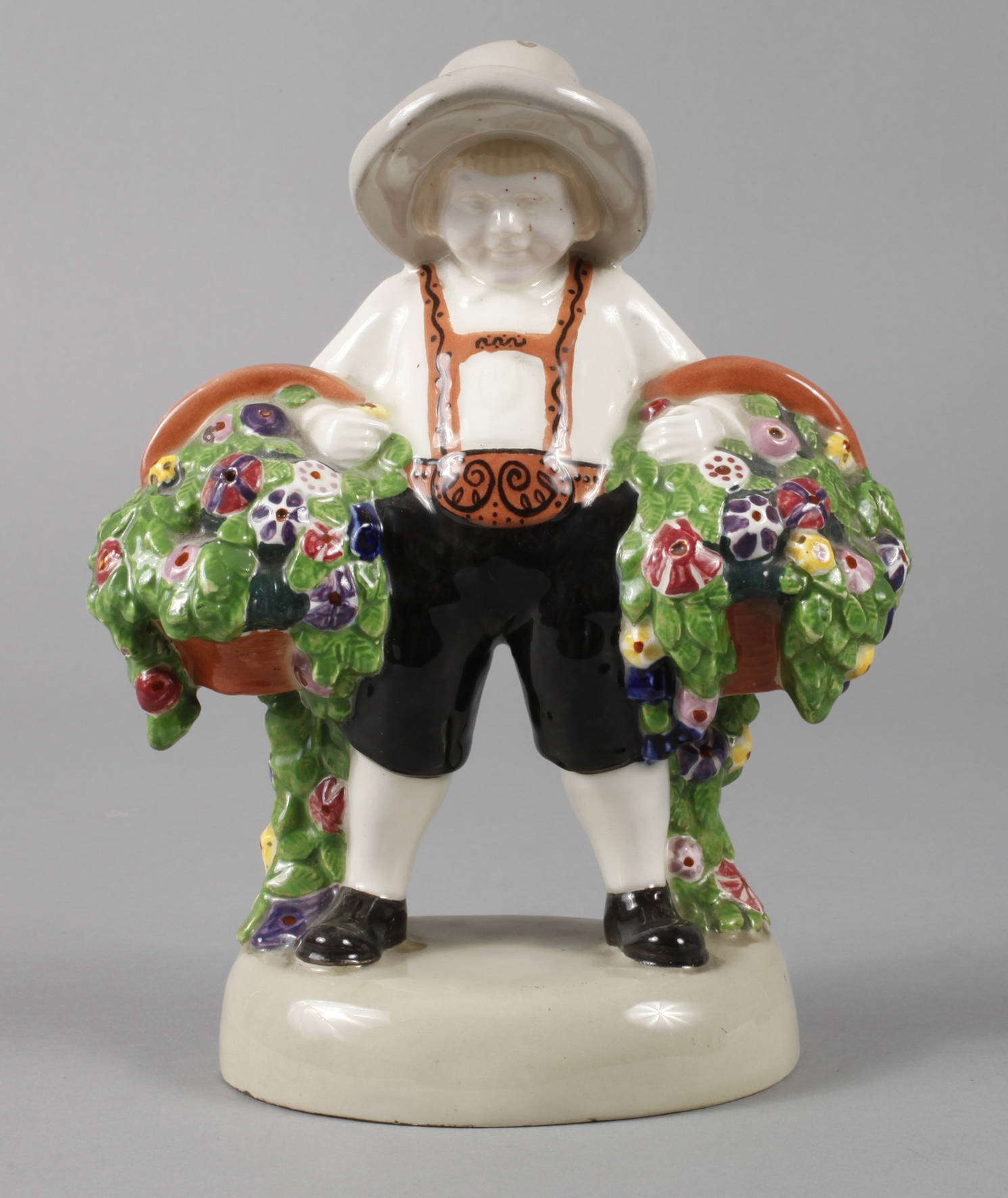 Artwork by Theodor Mallener, Goldscheider Wien Trachtenbursche, Made of Sculpture