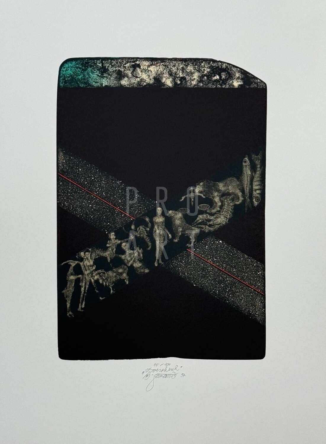 Artwork by Vladimír Gažovič, Zverokruh, Made of print