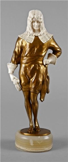 Chryselephantin Edelmann by Rudolf Marcuse, um 1900