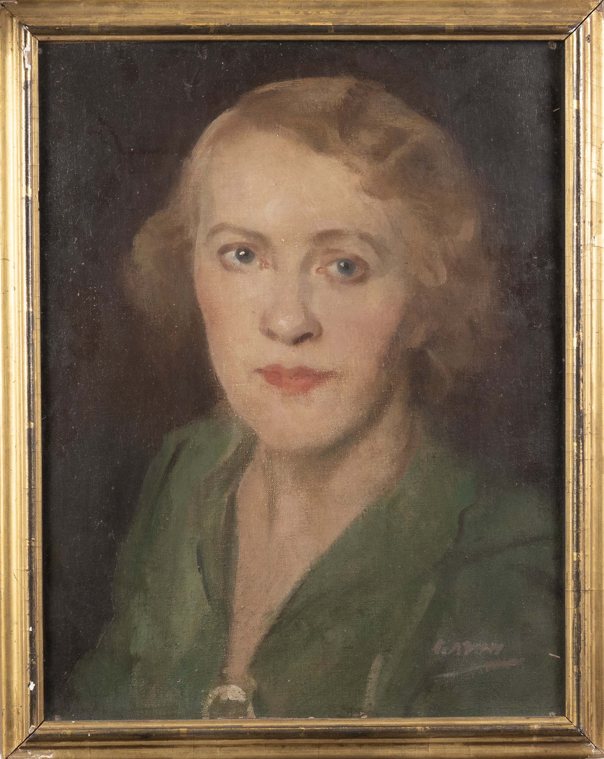 Artwork by Malcolm Gavin, Portrait of Miss Raghild Mork, Made of Oil On Panel