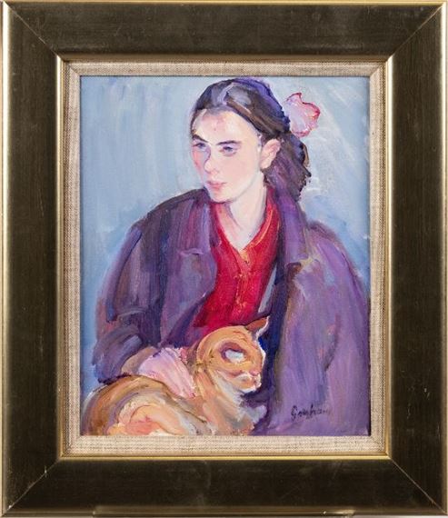 GIRL WITH CAT - Josephine Graham