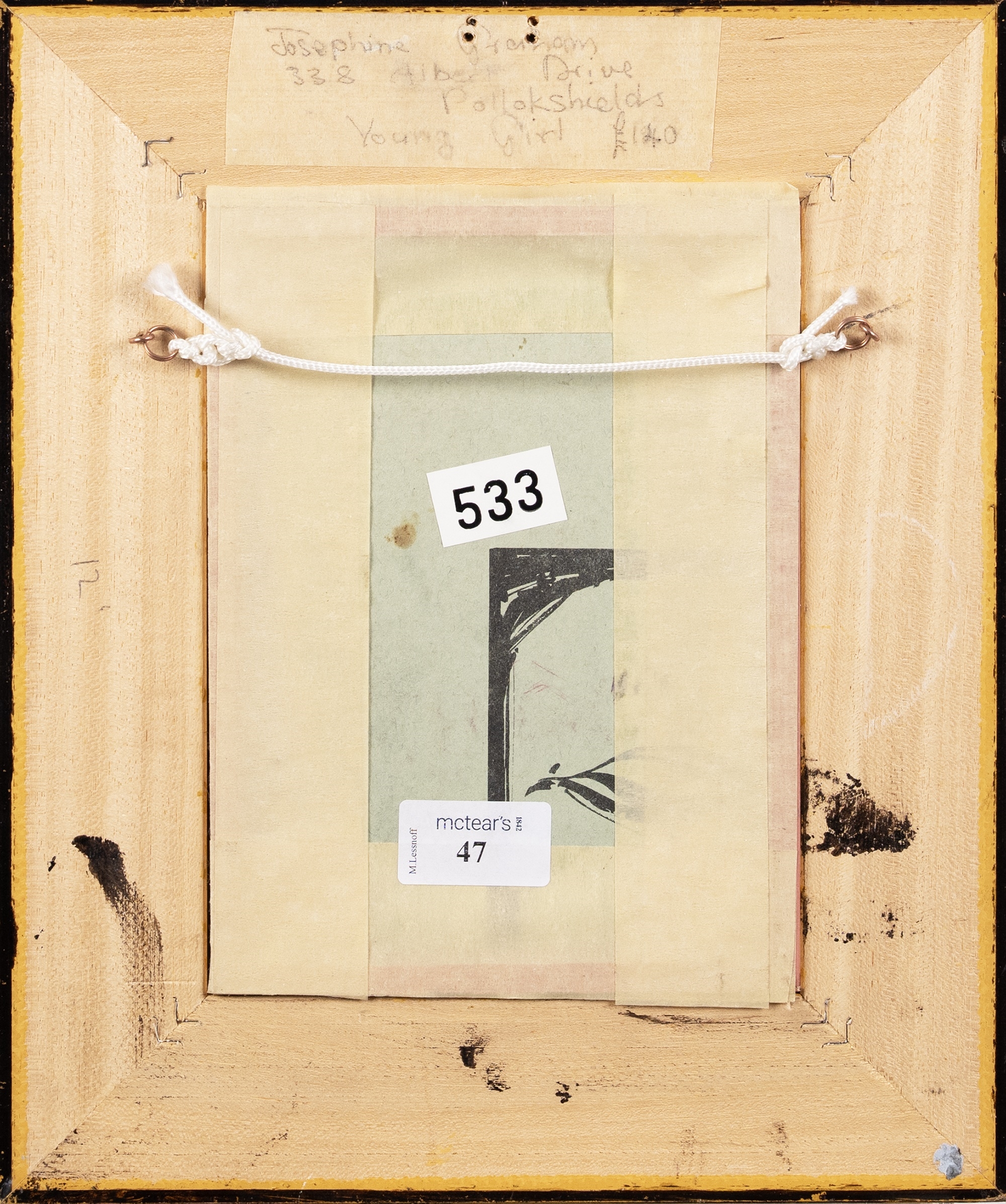 Artwork by Josephine Graham, YOUNG GIRL, Made of Mixed Media On Board