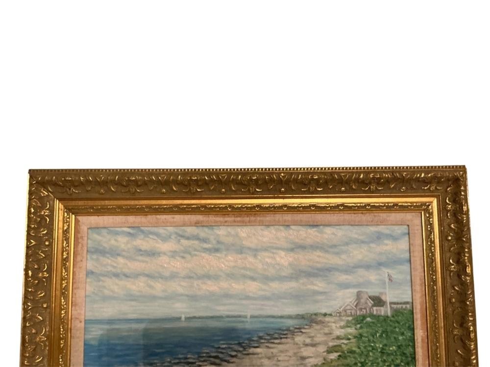 Artwork by Claude Robert, Coast Garden, Made of Oil On Canvas