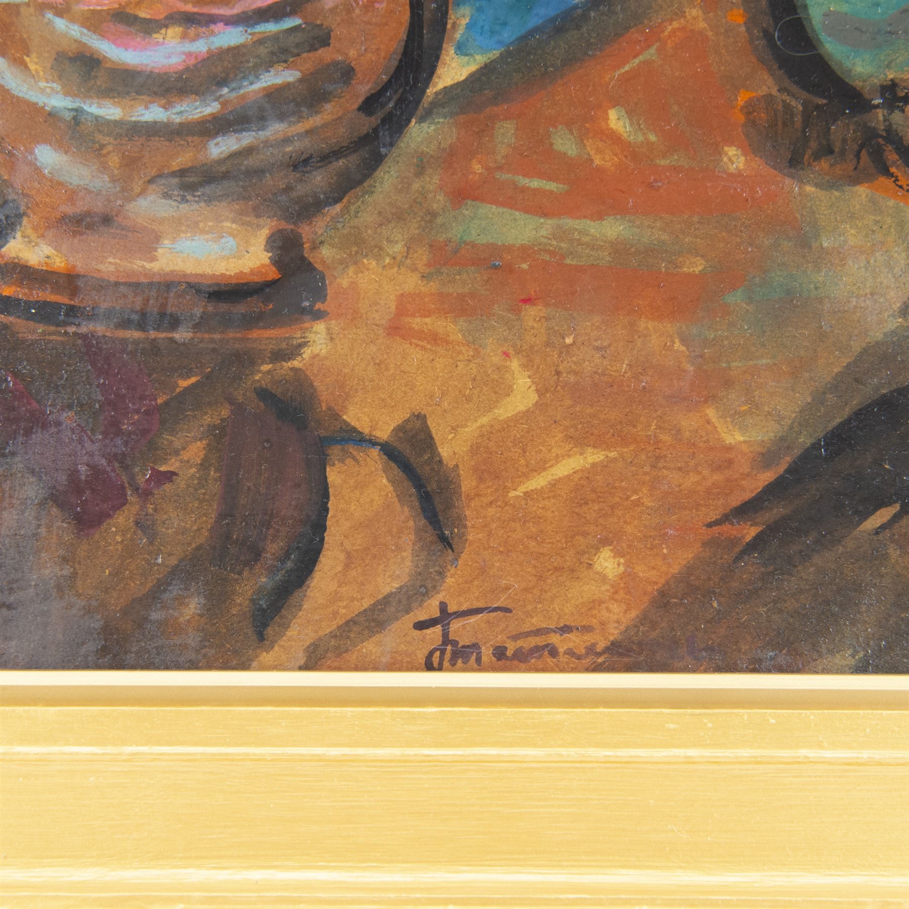 Artwork by Vladimir Tatlin, Still Life Vase of Flowers, Made of Oil On Card