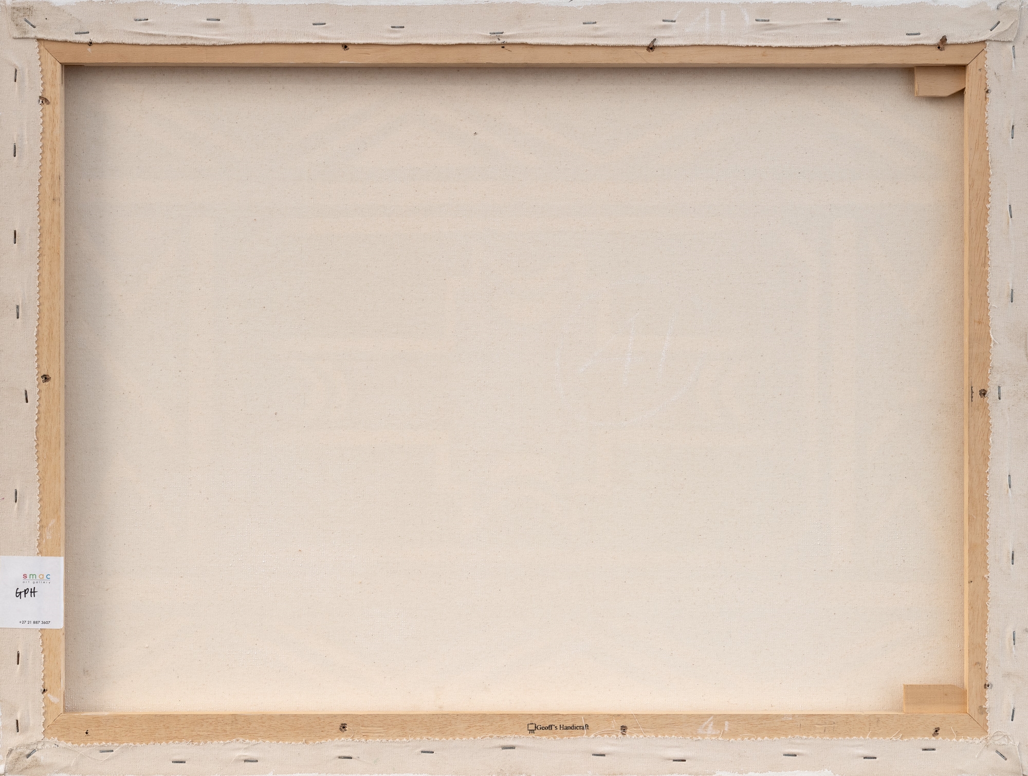 Artwork by Esther Mahlangu, Ndebele abstract, Made of Acrylic On Canvas