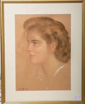 Damenportrait - Adolf Presber