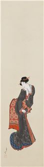 Standing Beauty - Katsushika Hokusai