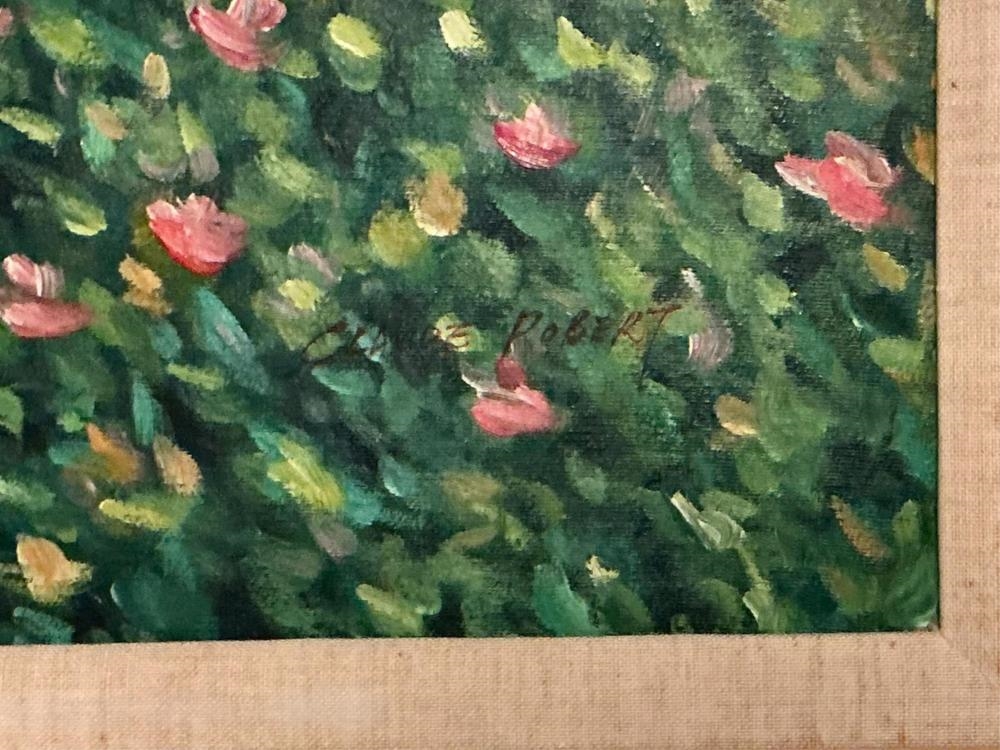 Artwork by Claude Robert, Coast Garden, Made of Oil On Canvas