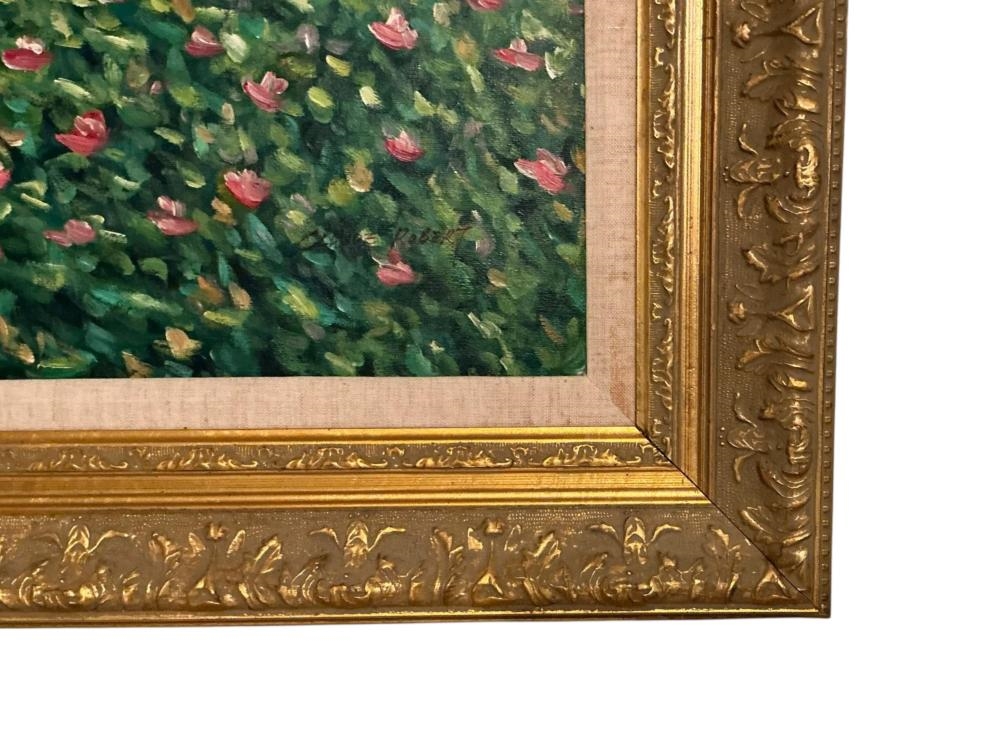 Artwork by Claude Robert, Coast Garden, Made of Oil On Canvas